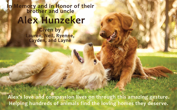 Alex Hunzeker Memorial Alex Hunzeker Memorial